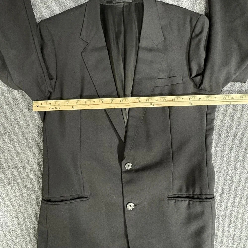 Fitwell Blazer Mens Medium Black Two Button Tailored Suit Jacket Hong Kong